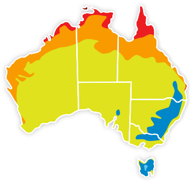 As you can see, there are four different zones in Qld and WA alone!