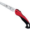 Felco 600 folding pruning saw shown here with blade locked open