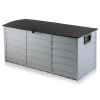 Outdoor Storage Box - 290L Capacity - Black Accent