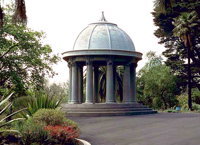 The famous Temple of the Winds, built in 1901. - Royal Botanic Gardens Melbourne