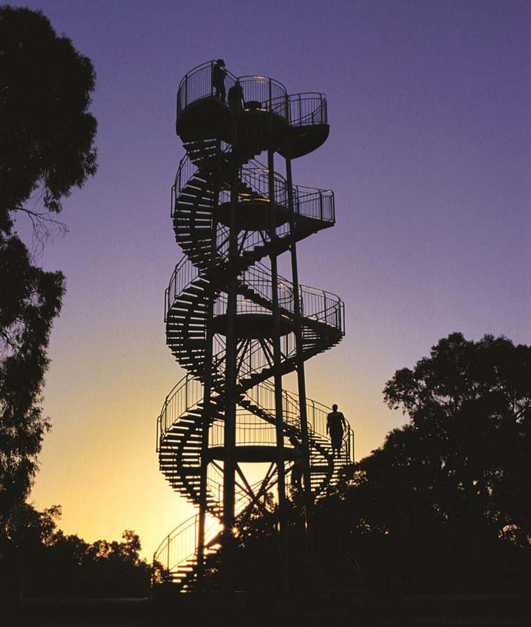 DNA Tower - Kings Park, Perth - offers views over the gardens and the city. Photo D Okely