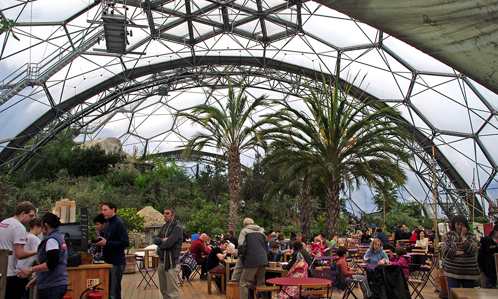 Cafe in Mediterranean Biome - Eden Project
