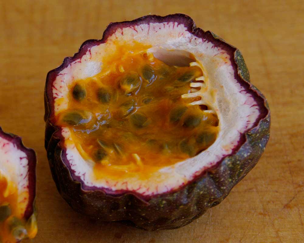 Passionfruit, Passiflora edulis.