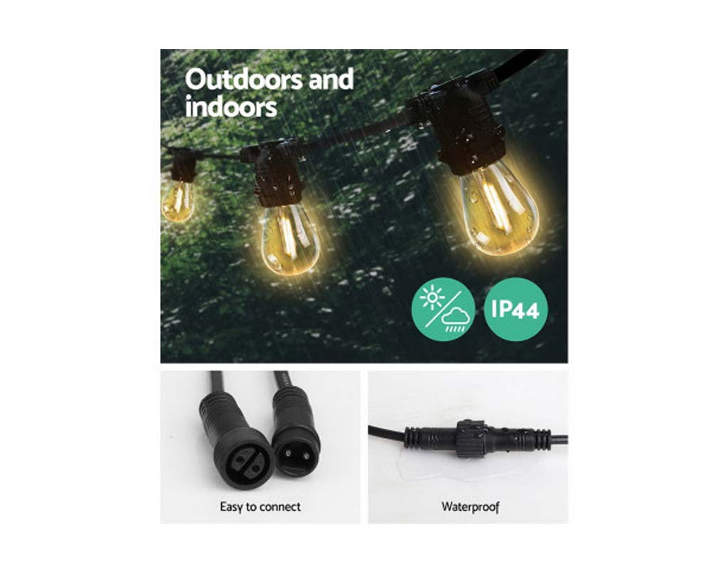 LED Festoon String Lights - Indoor and Outdoors - Jingle Jolly