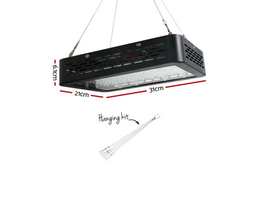 Comes with hanging apparatus - 450W LED Grow Light - Full Spectrum - Greenfingers