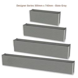 Birdies Designer Planters - 500mm Wide x 740 High - Slate Grey
