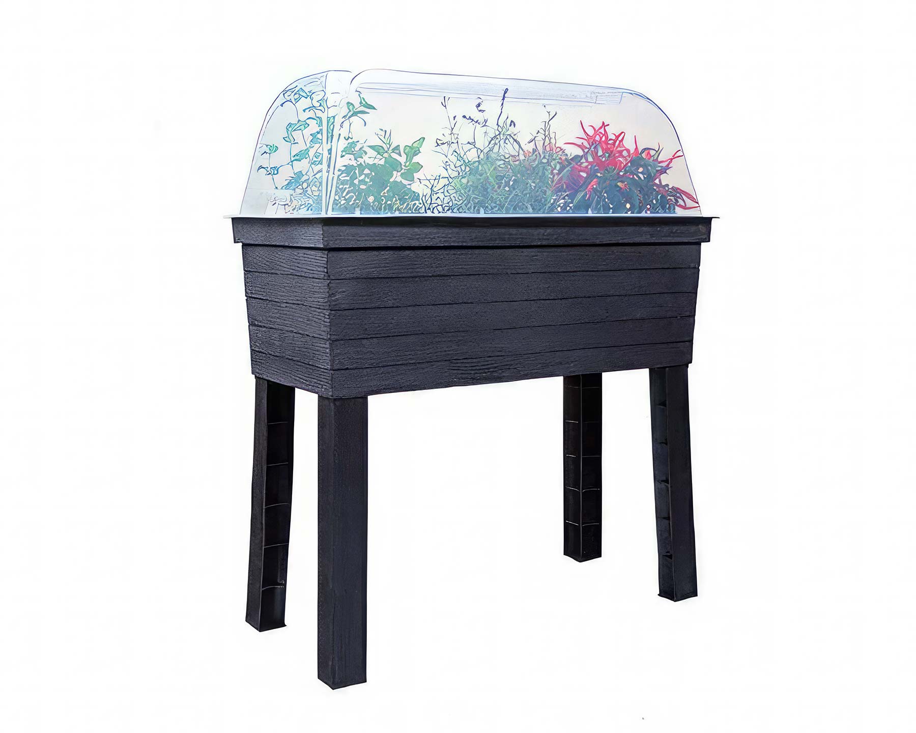 Urban Raised Planter - a cloche is also available to protect the plants and encourage faster growth of herbs and vegetables