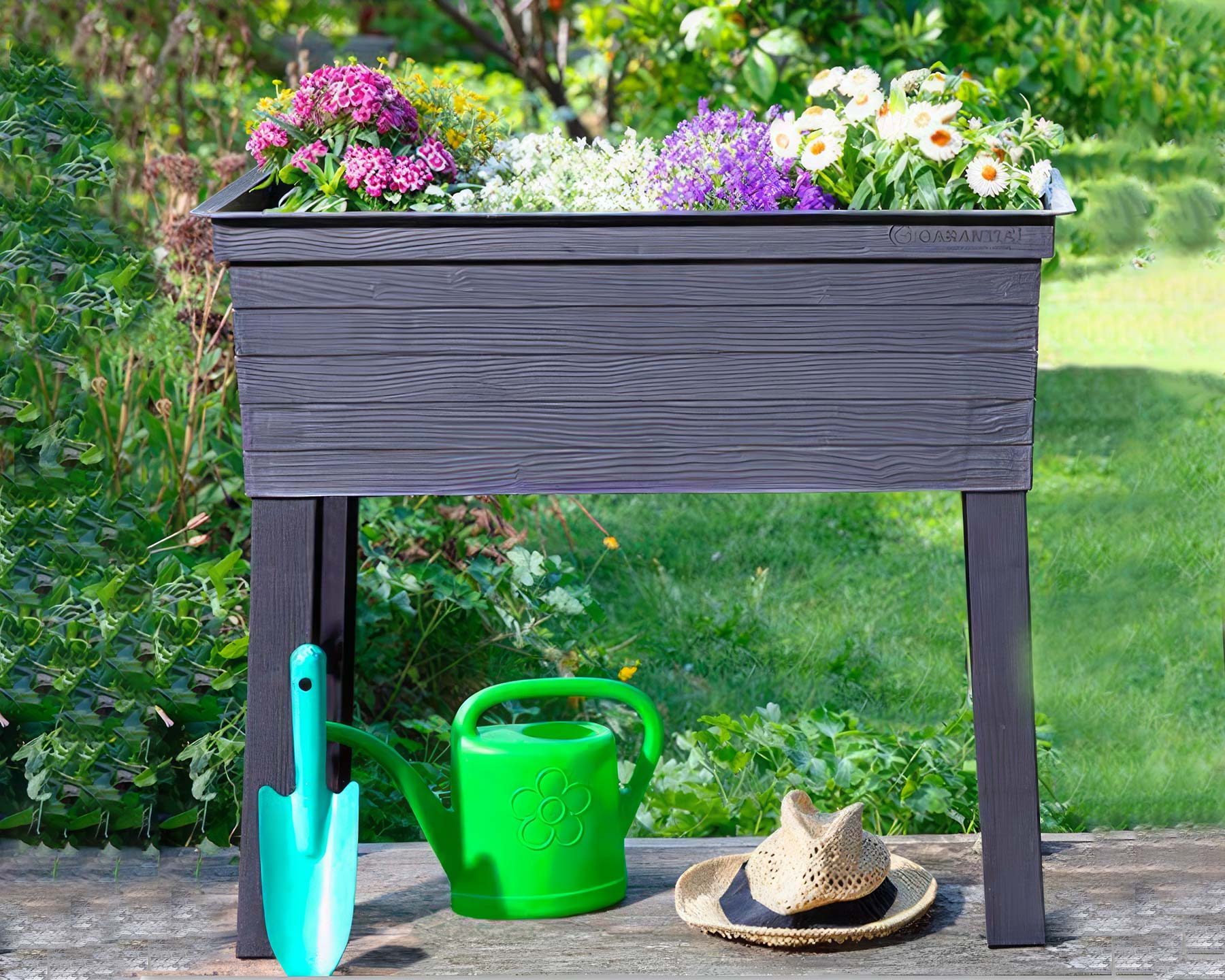 Urban Raised Planter an attractive addition to any balcony, patio or small garden.