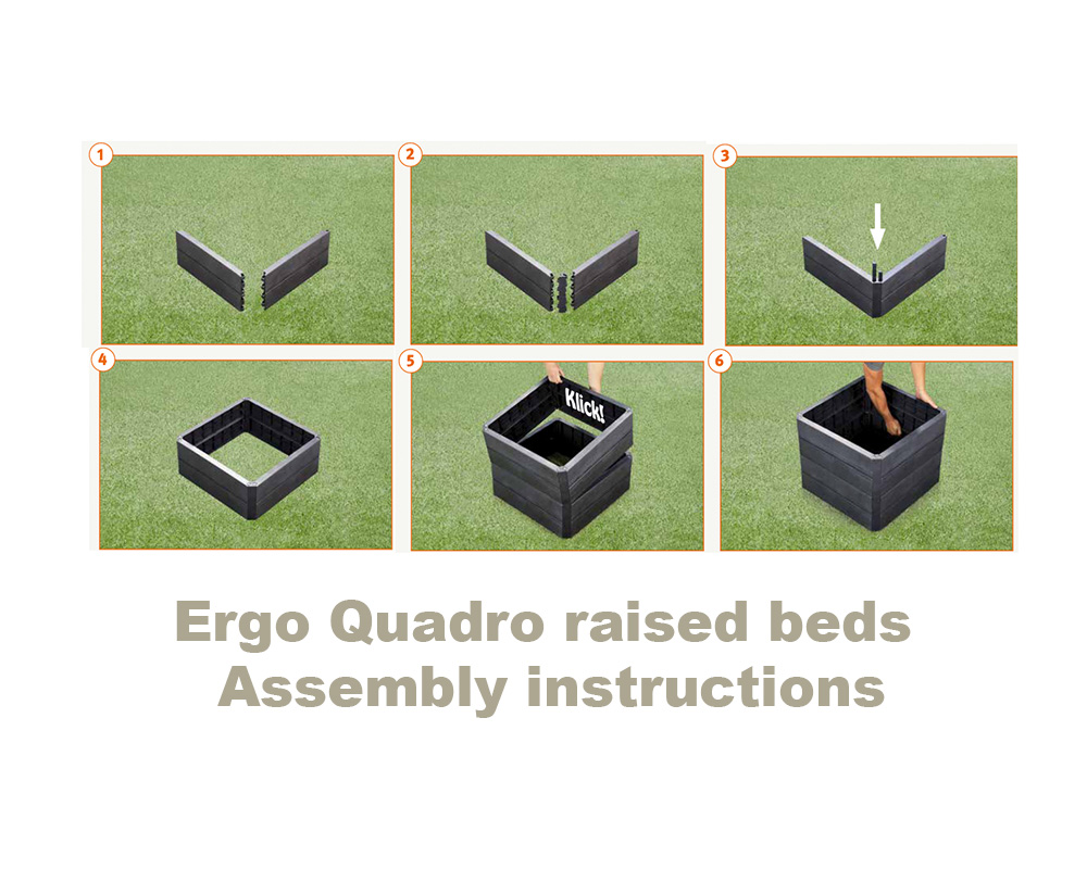 ERGO Quadro Raised Garden Bed - Medium  Assembly instructions