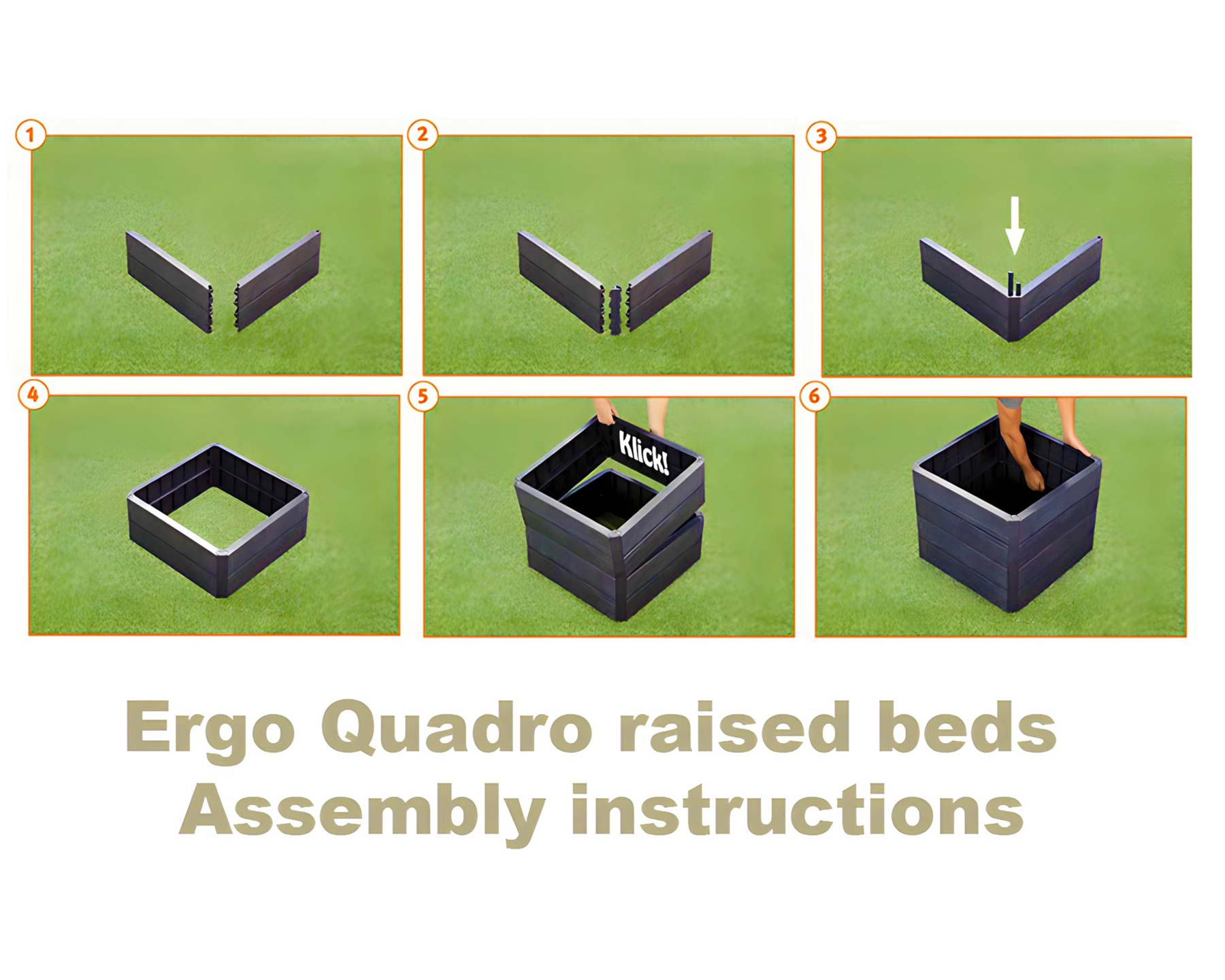 ERGO Quadro Raised Garden Bed - Medium Assembly instructions