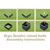 ERGO Quadro Raised Garden Bed - Large  Assembly instructions