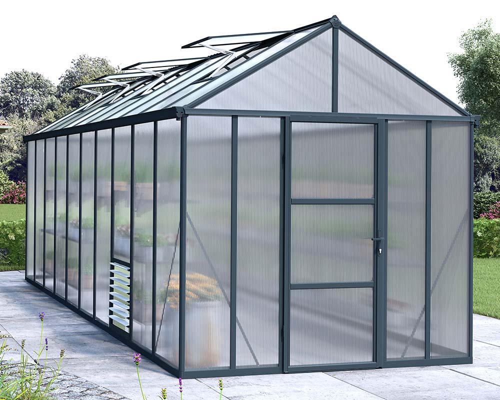 Glory 8x20' (253x604cms) Premium Greenhouse