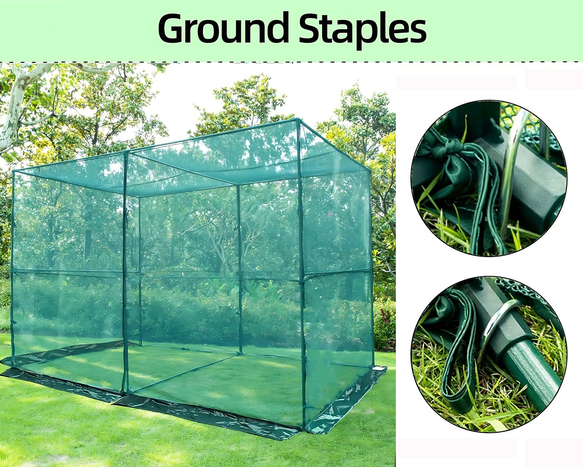 Ground Staples - Crop Protection Cage