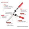 Diagram showing main specifications of Felco Hedging Shears 250-63