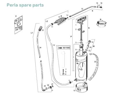 Perla models exploded diagram of parts