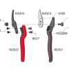 Felco160s Essentiel secateur exploded diagram showing the part in question here - being the 160s/3 spare blade