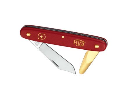Bark Lifter and Grafting Knife, FELCO red handle (F39110)