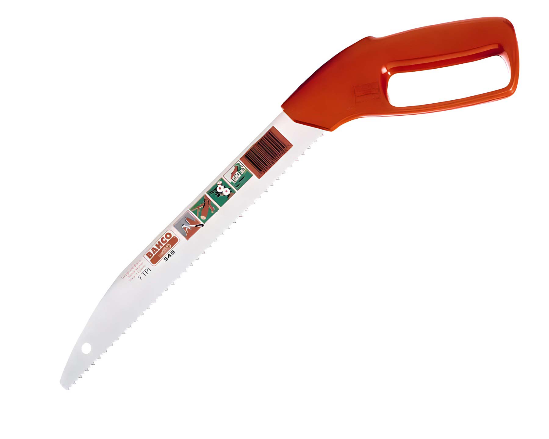 Pruning saw with knuckle protector