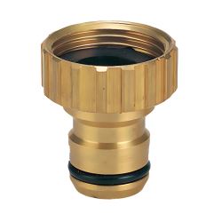 18mm Click-On Brass Tap Adaptors For Hose Fittings - NETA