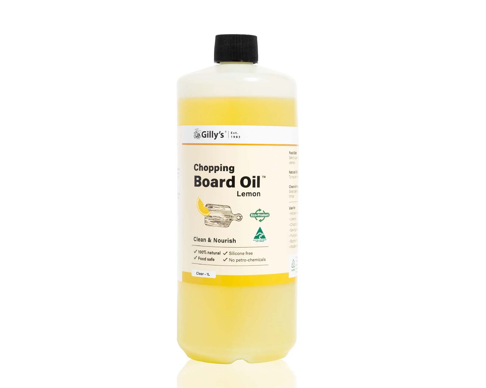 Chopping Board Oil - Lemon - 1L - Gilly's ®