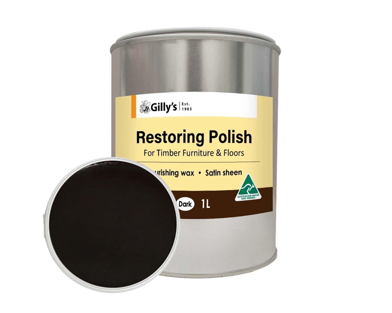 Gilly Stephenson's Restoring and New Timber Polish - one litre can