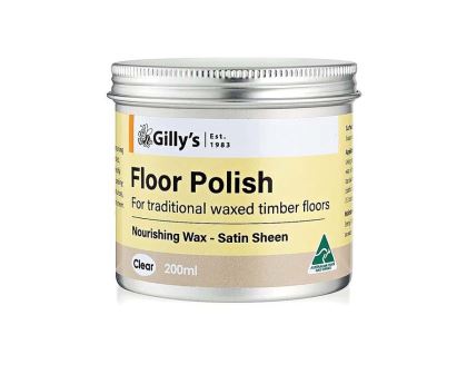 Floor Polish, Clear Wax for Pale Wood - Gillys