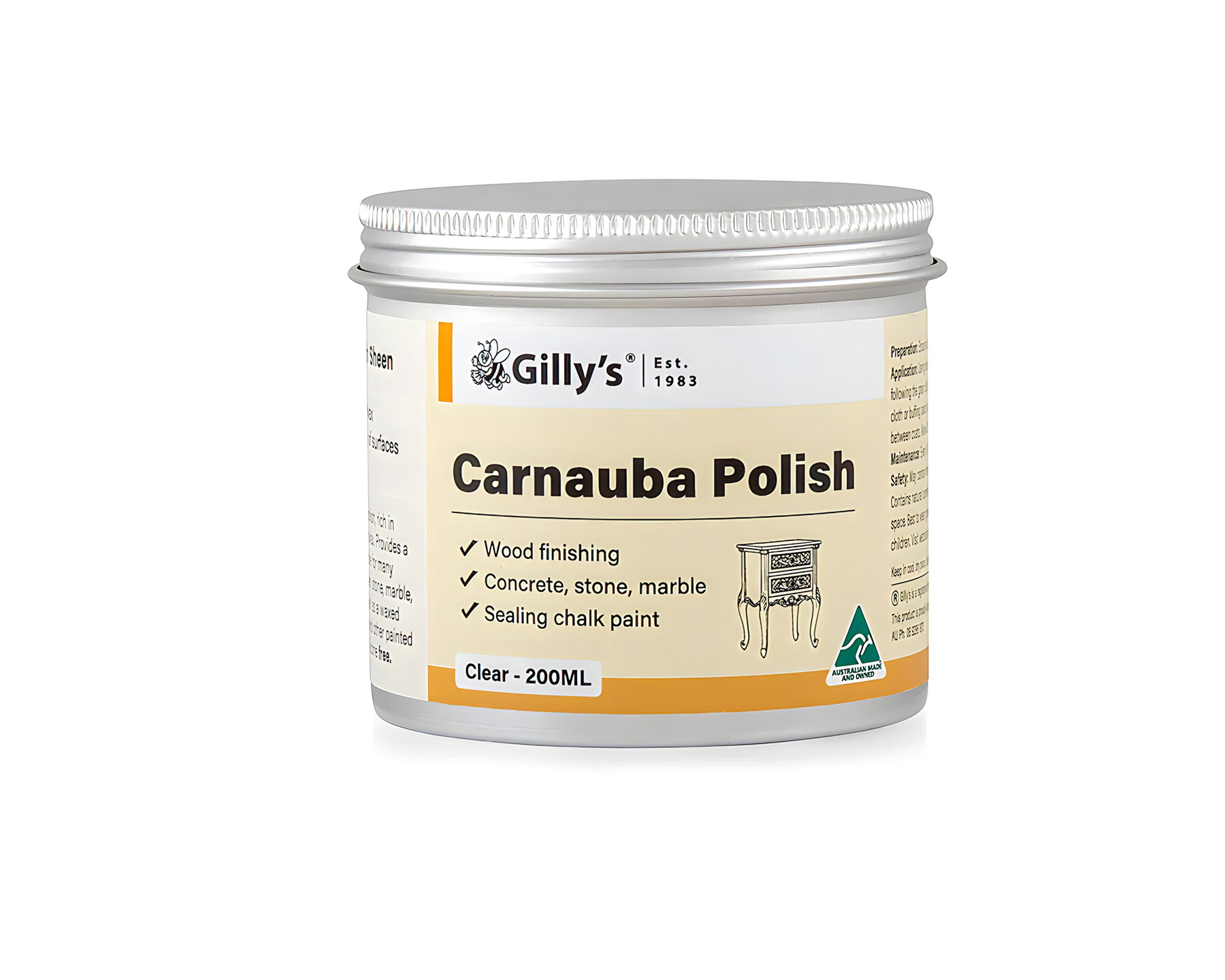 Carnauba Polish - Clear - 200ml - Gilly's ®