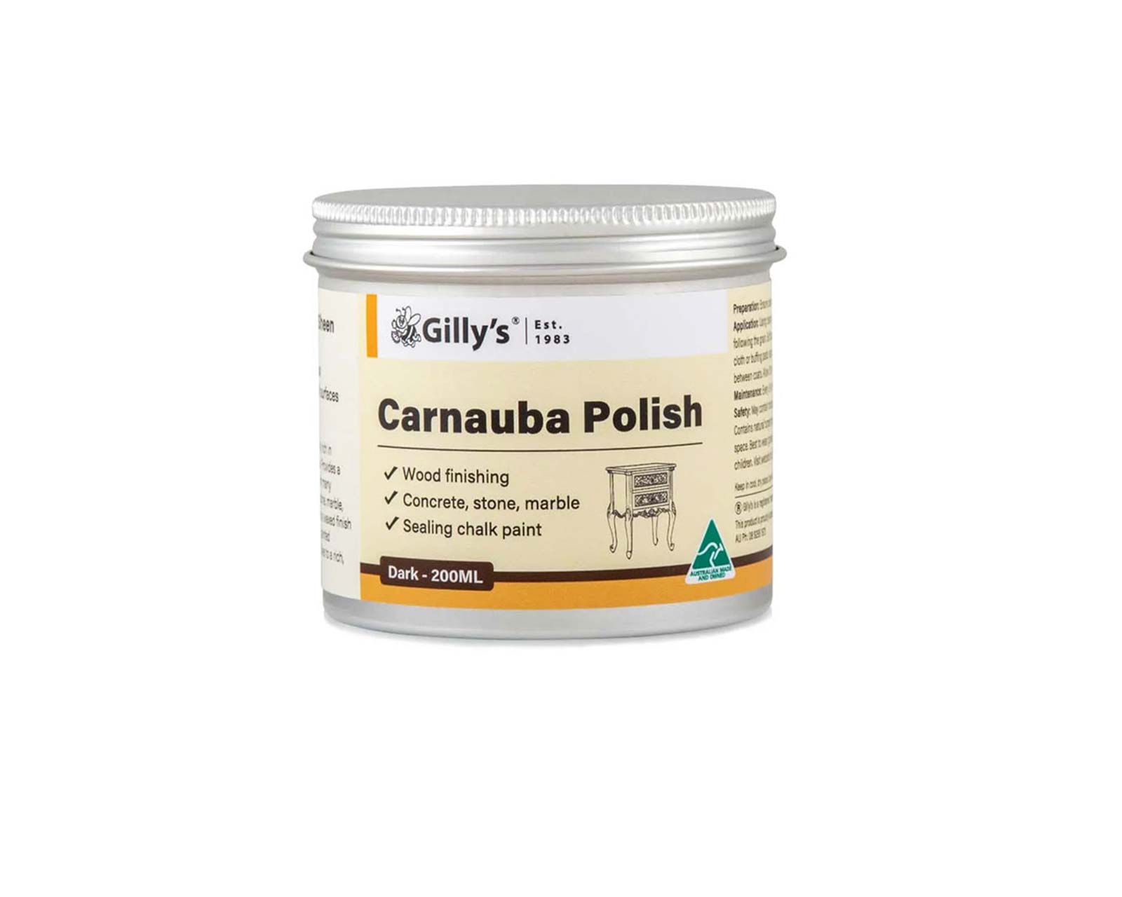 Carnauba Polish - Dark - 200ml - Gilly's ®