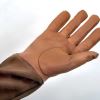 Scratch protector gloves in tan - palm side - N.B. all gloves have elastic at the wrist (not shown here)