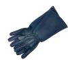 Scratch Protector Leather Gloves in Navy Blue