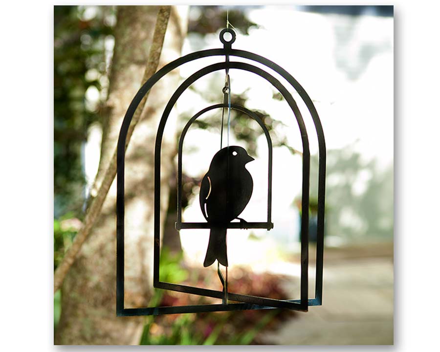 Bird cage - 3D hanging garden art