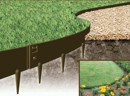 Flexible Steel Garden Edging Galvanised, Flexible Landscape Border