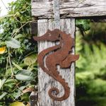 Seahorse - decorative garden art. 
