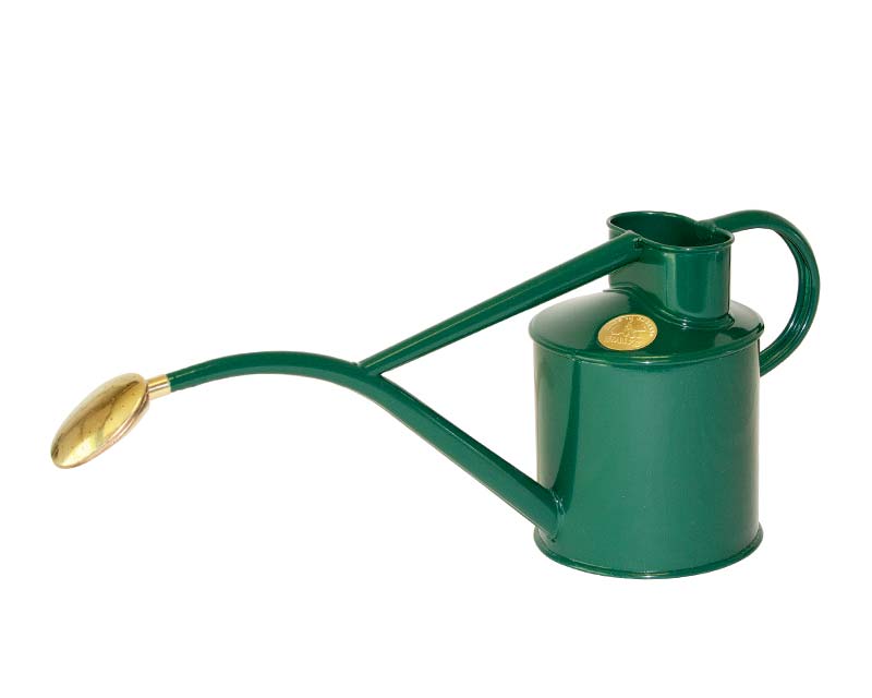 Green - Rowley Ripple Watering Can - 2 Pint (1L) - Haws