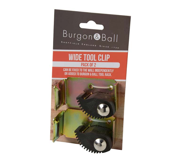 Additional wide Clips for the Burgon and Ball Universal Tool Rack