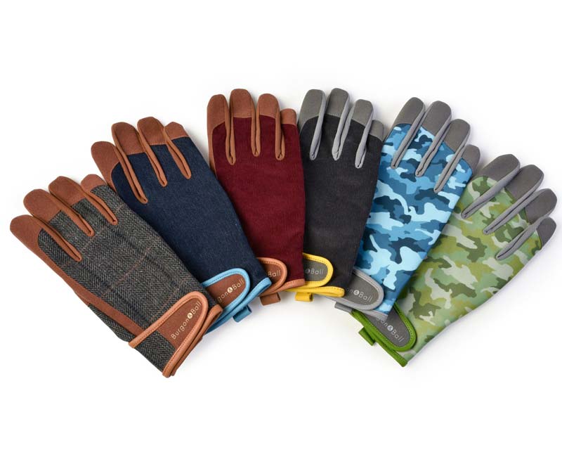 Burgon and Ball Dig the Glove Range - available in only three colours - Grey Corduory, Tweed and Denim