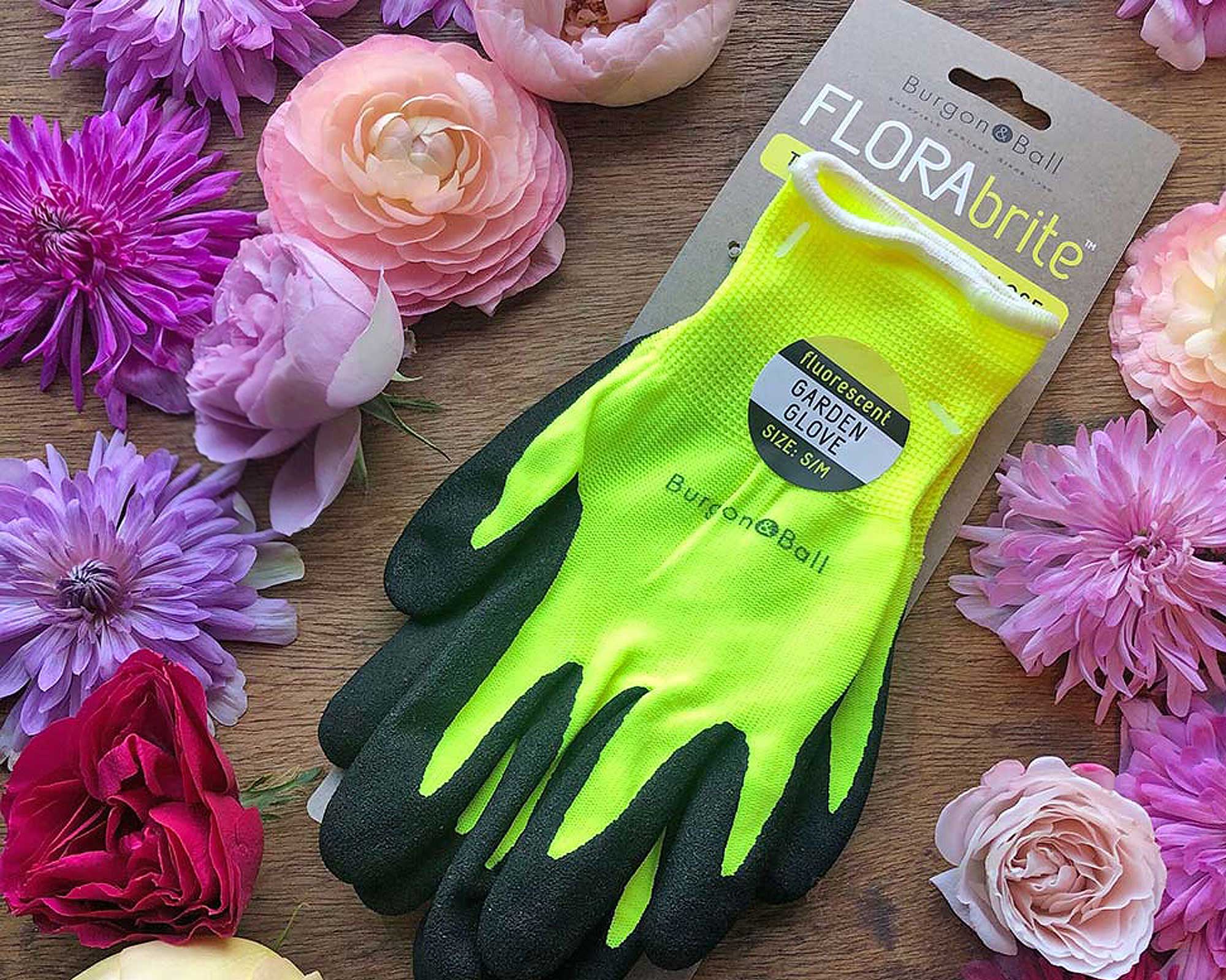 Florabrite Garden Gloves - Yellow - Burgon & Ball