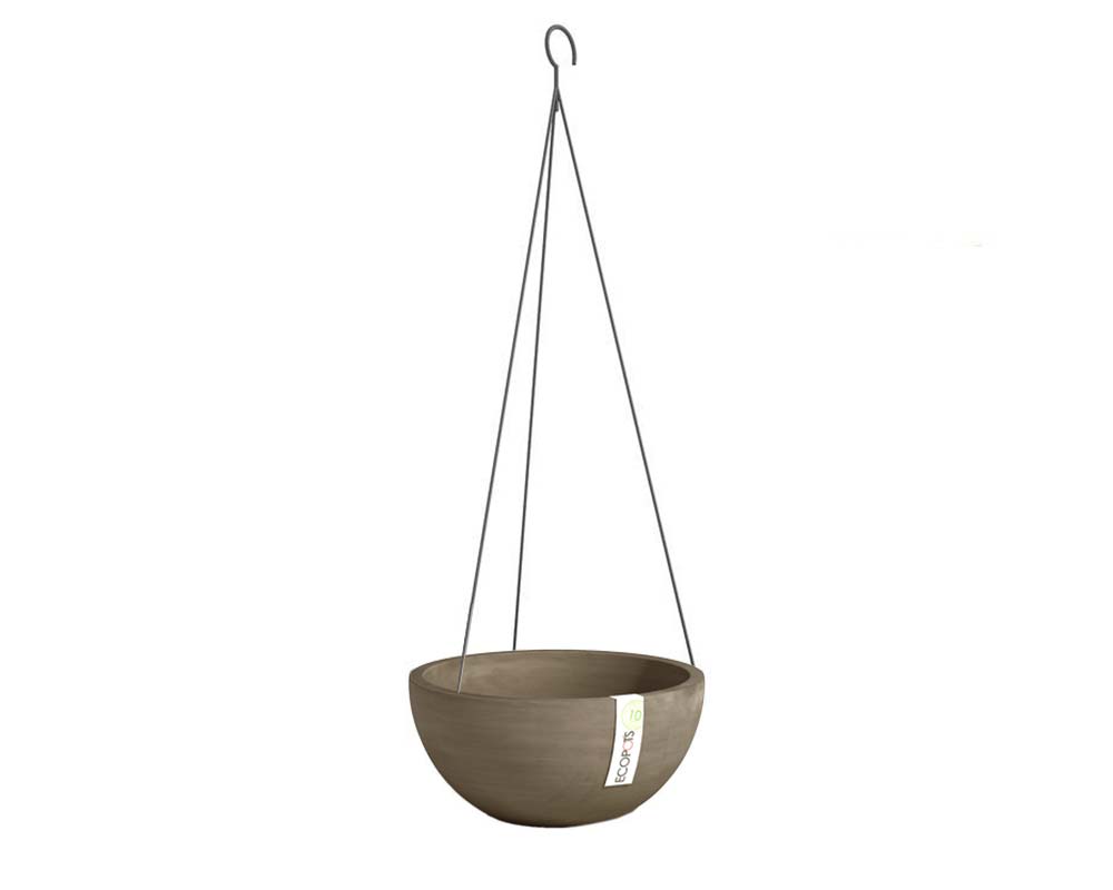 Hanging Brussels EcoPot - now in taupe colour