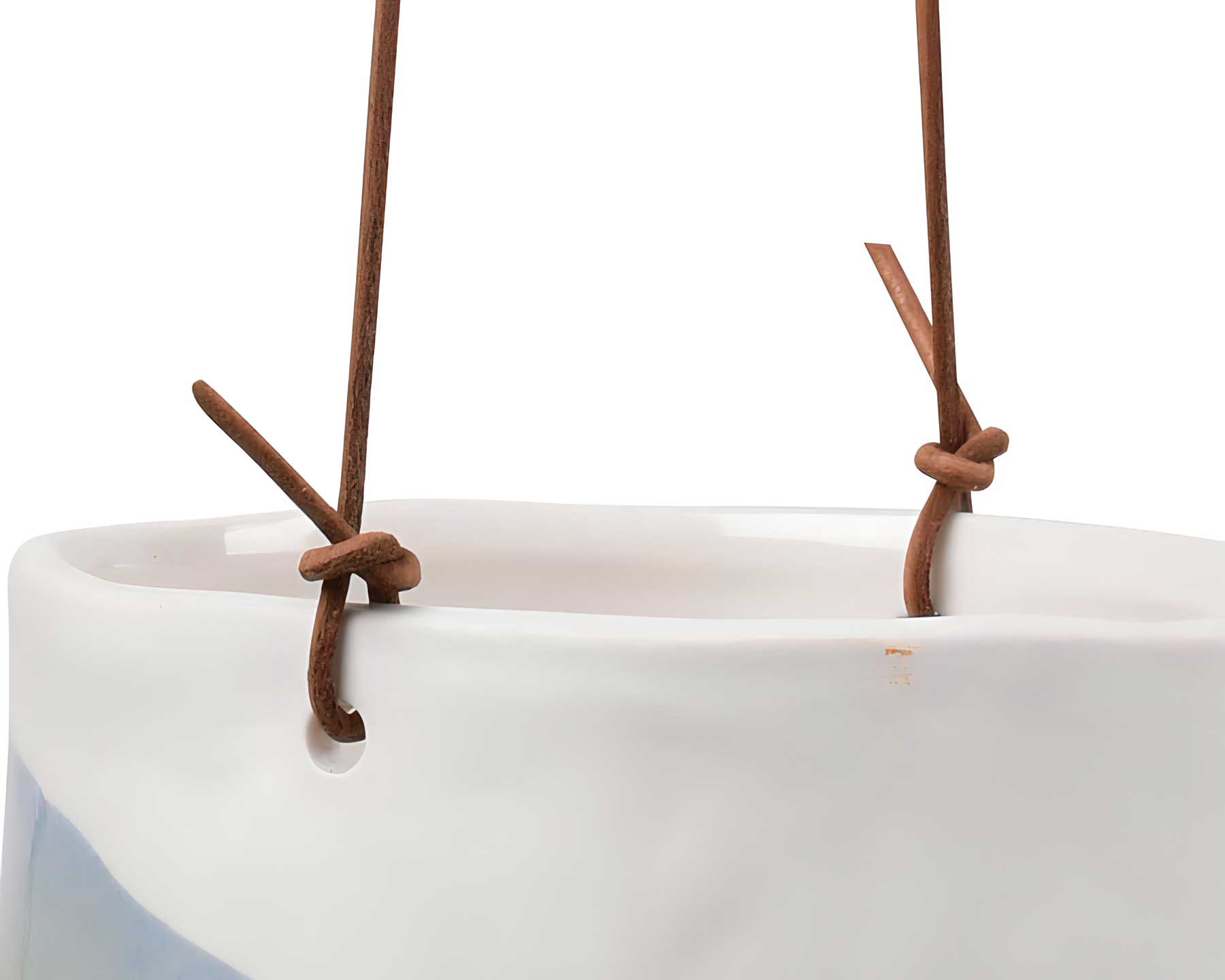 Burgon and Ball Hanging Pots comes with durable leather hanging cord