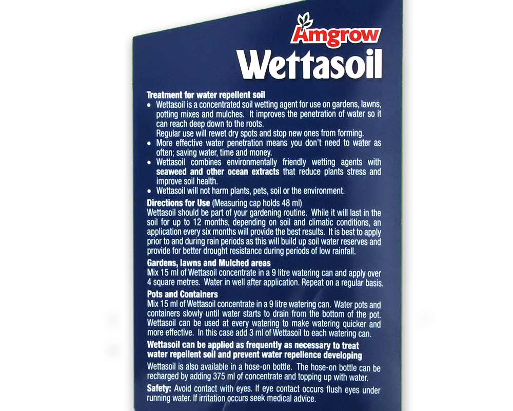 WettaSoil Pack Info Panel