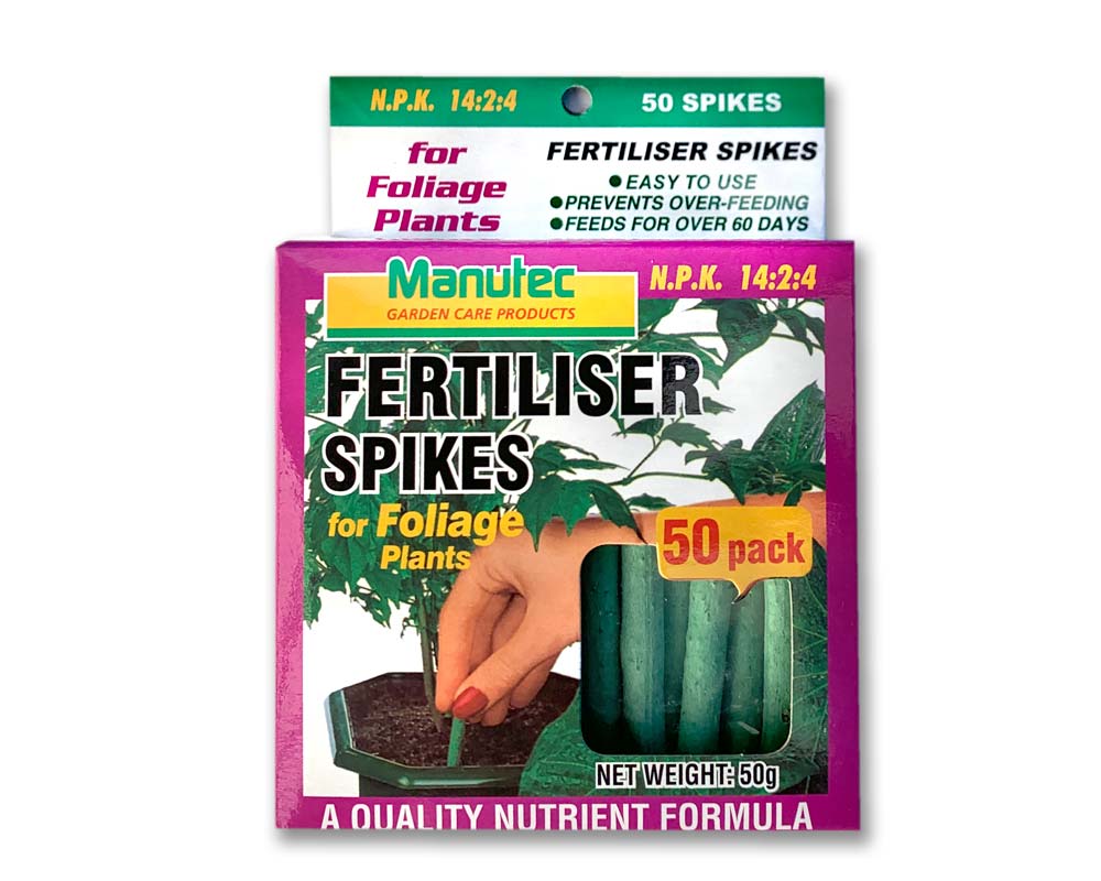 Manutec Fertiliser Spikes for Foliage Plants