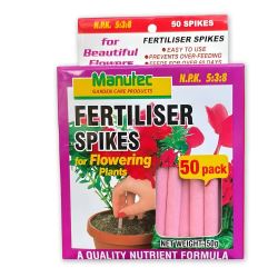 Fertiliser Spikes for Flowering Plants - Manutec 