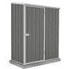 ABSCO Single Door Shed 152cm wide x 78cm deep and 195cm tall in Woodland Grey