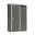 ABSCO Single Door Shed 152cm wide x 78cm deep and 195cm tall  in Grey