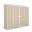 Economy Space Saver Shed 300cm wide  x 78cm deep  x 195cm tall in Cream ABSCO