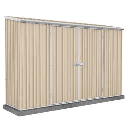 Eco-Nomy Double Door Space Saver Shed Kit 3mW x .78mD x 1.95H m - ABSCO