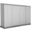 Economy Space Saver Shed 300cm wide  x 78cm deep  x 195cm tall in Zincalume© - ABSCO