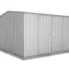 ABSCO Eco-Nomy Shed with Double Doors Kit - 3mx 3m x 2.06m - Zincalume ©