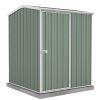 Premier Single Door Garden Shed - 1.52 x 1.52 x 2.08m ABSCO in Pale Eucalypt
