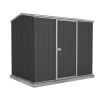 Premier Garden Shed with Single Door Kit - 2.26 x 1.52 x 2.08m ABSCO in Monument